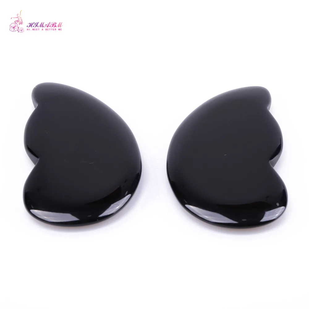 100% Natural black obsidian relax guasha board for wrinkle removal whitening face care beauty face equipment tools 100% Natural black obsidian relax guasha board for wrinkle removal whitening face care beauty face equipment tools