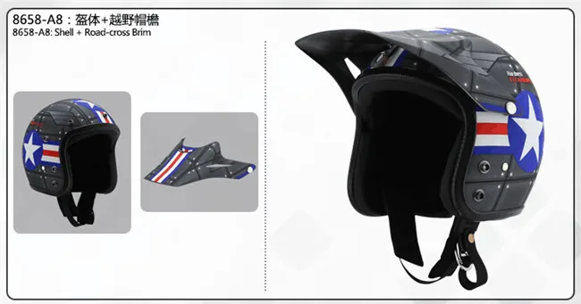 Modular Helmet Motorcycle Helmet Full Face Open Face Headgear Double D Clasp Closure Safe Combined helmets DOT