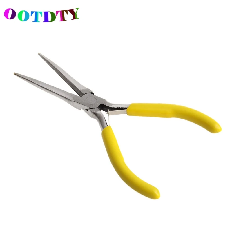 

OOTDTY Mini Needle Nose Jewelry Pliers Practical Jewelry Handmade Carbon Steel Tool