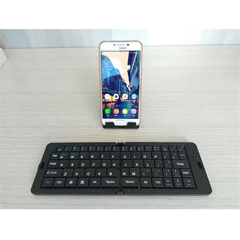 Basix клавиатура Беспроводной bluetooth складная клавиатуры Портативный для Android IOS