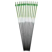 

12pcs/lot Carbon Arrow 31"Hunting Arrow Spine 500 Rubber Feather Steel Point for Recurve Compound Bow Arrow Longbow