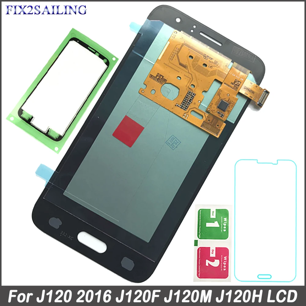 

FIX2SAILING For Samsung Galaxy J1 2016 J120 Super Amoled LCD Display Touch Screen Digitizer Assembly J120 J120f J120M J120H