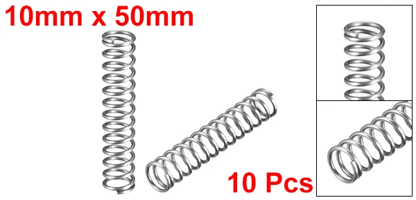 UXCELL 10 шт. пружины провода Диаметр 0,0" /0,03"/0,03" /0,047"/0,0" Сплав нержавеющая сталь катушки Расширенный сжатый пружины