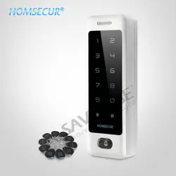 Homsur водостойкий дверной замок 125 кГц RFID Контроль доступа + Wiegand 26 дверной звонок + Подсветка