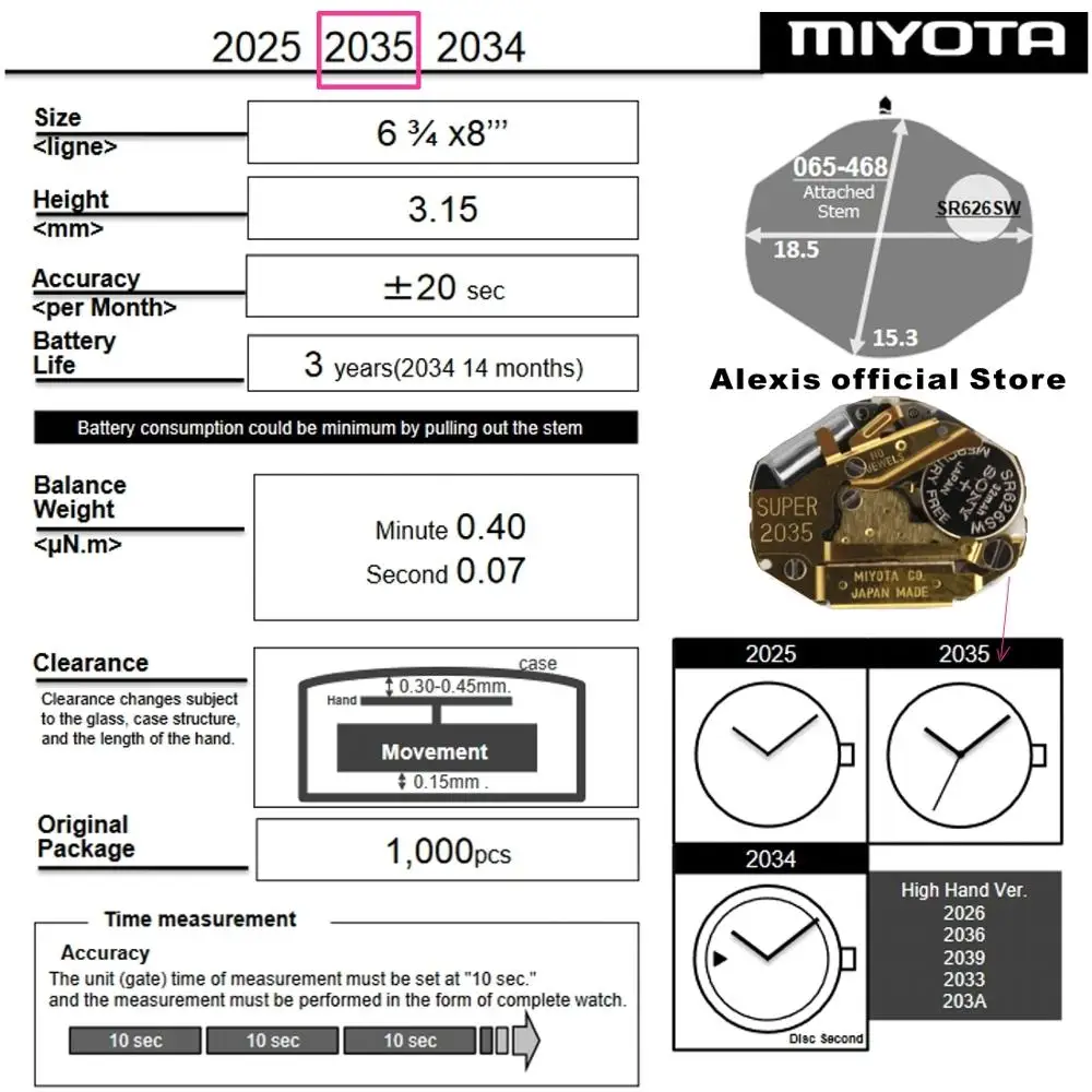 Miyota 2035 золотые супер 3 ручные кварцевые часы MO1002B|Ремонтные инструменты и