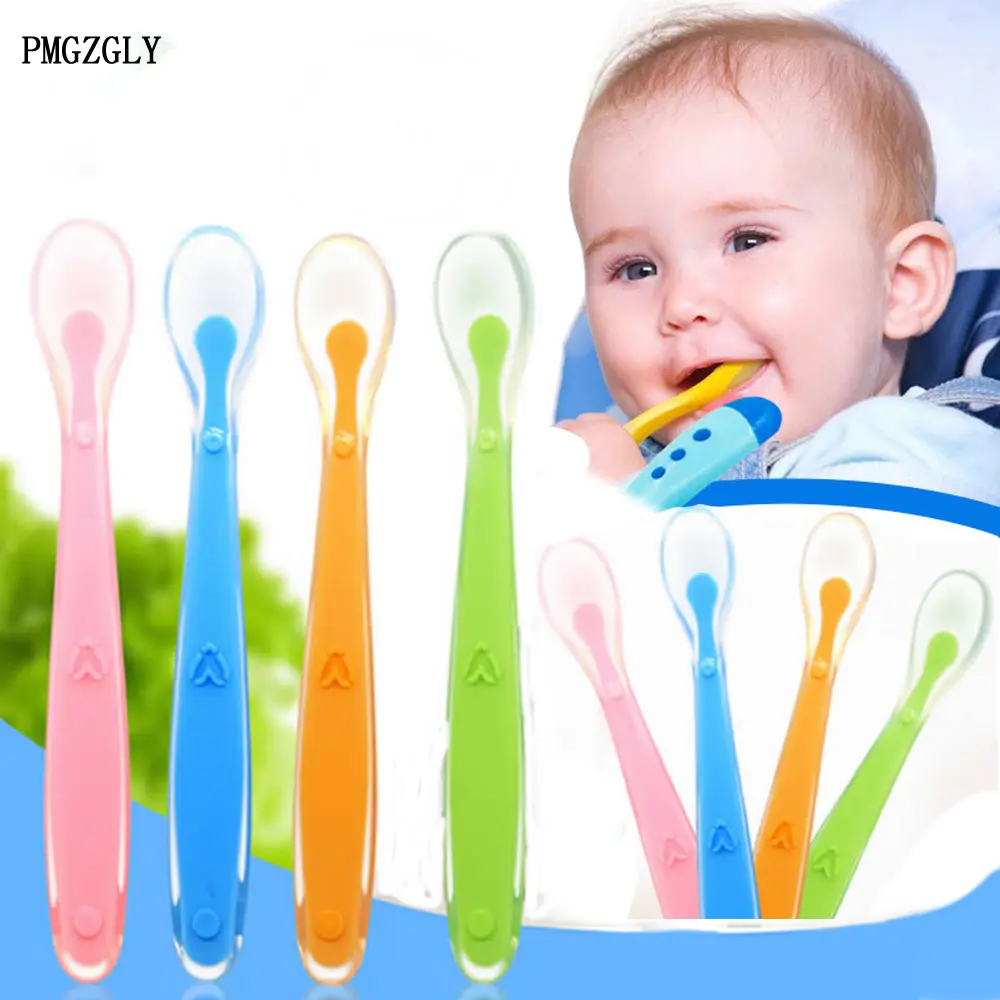 Feeder Utensils Tableware Solid Feeding Spoon Tools Cutlery Baby Spoon