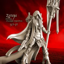 [Loong Way Miniatures] Бушующие герои зарайя, Пилигрим жрица(Sisters-SF) 35 мм миниатюрные из полимерной смолы