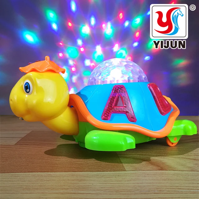 Baby Toy Cartoon LED Light Music Universal Electric Flash 3D Lights Children's Sports Toy Crawl Turtle Perfect Birthday Gifts 1