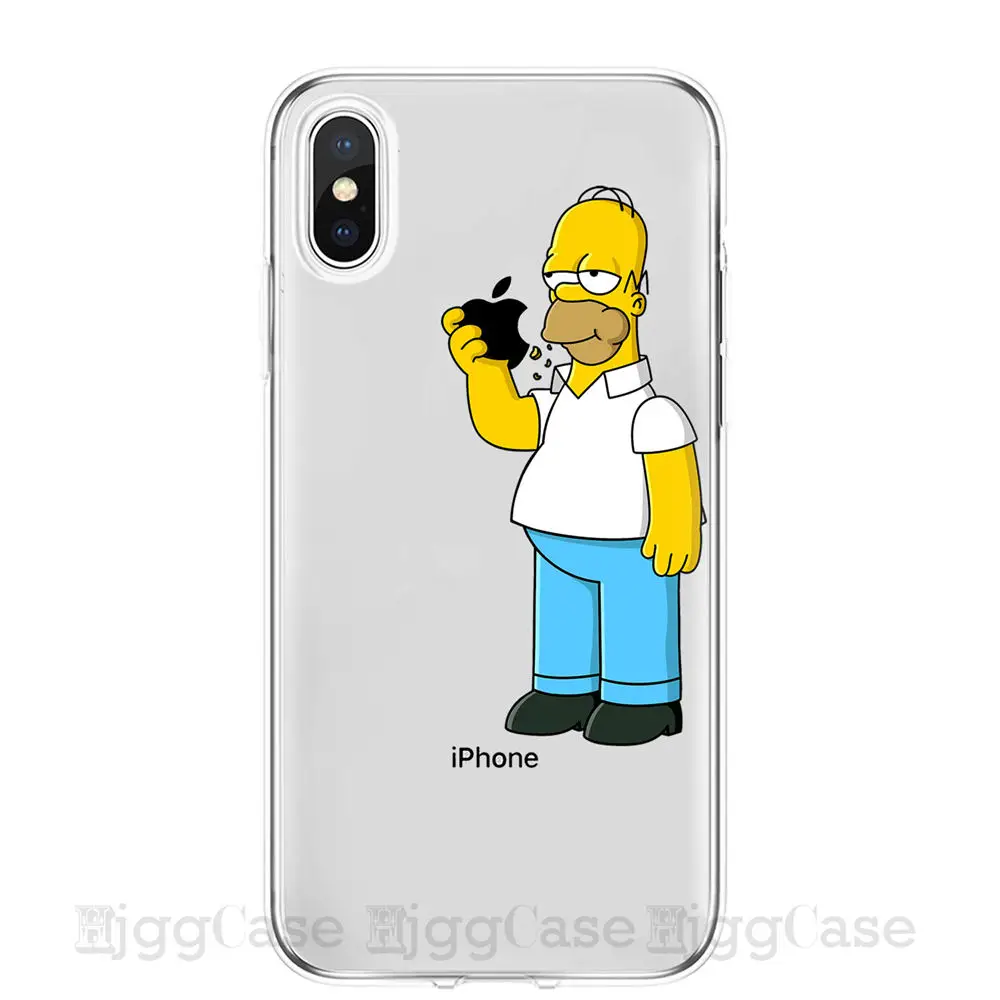 Homer J. Simpson Телефон чехол для iPhone 6 6s 7 8 PLUS X XR XS MAX Милый Забавный модный мультяшный силиконовый чехол для телефона s чехол для телефона Coque Capa Funda для iPhone 11 Pro Max чехлы - Цвет: F3797