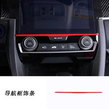 Автомобильный экран планки полоса для отделки интерьера для honda civic 10th civic Стайлинг автомобиля для вагонетки с противовесом