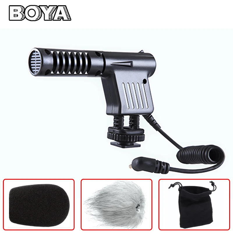 

BOYA BY-VM01 Mini Shotgun Condenser Microphone for Nikon Canon Sony Pentax Panasonic Digital SLR Camera DV Camcorder Video Mic