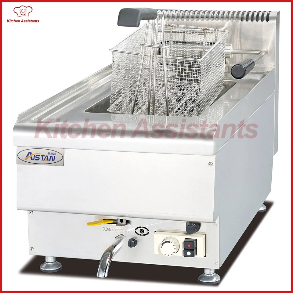 

GH545 Gas Fryer with 1 tank 1 basket for chicken chips fried
