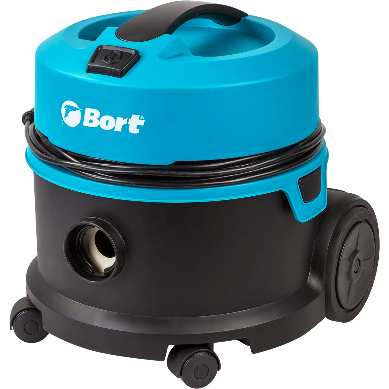 Пылесос для сухой уборки Bort BSS-1010HD (мощность 1000 Вт, HEPA фильтр + многоразовый мешок, провод 12 м, шланг 2,5 м)