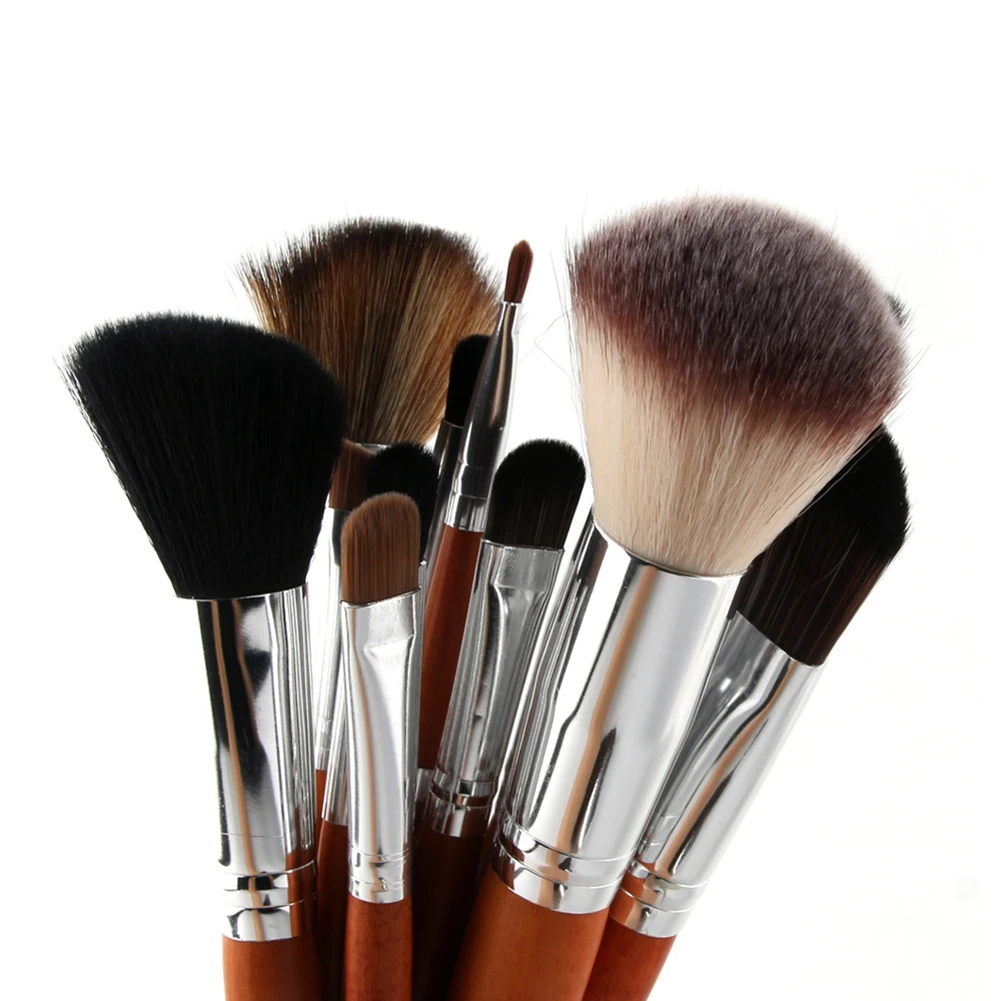 

15 Pcs/Set Pro Eyeshadow Foundation Blush Lip Powder Makeup Blending Brushes Kit