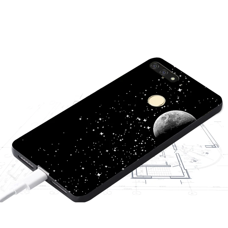 Huawei Honor 7a Case Original Cover for Huawei Honor 7a Case Bag Cover Skin Wolf Fish Skull honor 7a Fundas 100% BiNFUL 4