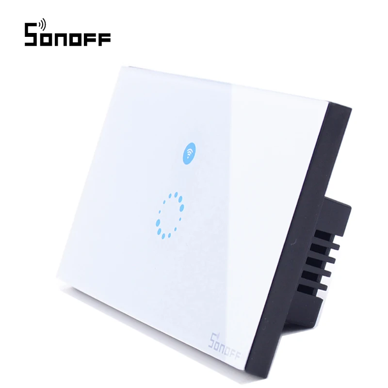Sonoff сенсорный Wifi переключатель работает с google home ЕС/США смарт настенный