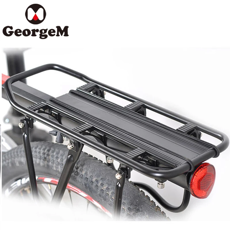 

GeorgeM Bicycle Racks Rear Reflective Set Bike Luggage Carrier Aluminum Alloy Carry Person Rear Seat MTB Road Bike Cycling Racks