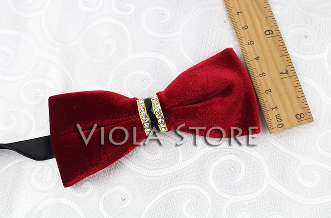 Elegant Velvet Bowtie Metal Leather Glossy Women&Men Butterfly Party Wedding Dress Tuxedo Accessory Formal Gift Bow Tie 20Colors
