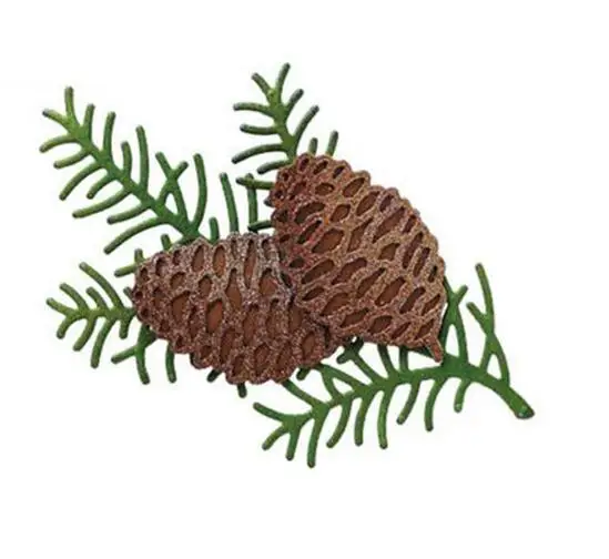 Мини трафарет Pinecone в виде сосновой гайки металлические штампы для сделай сам