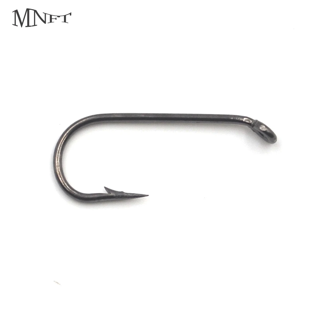 MNFT 50PCS 6 2X Dry Fly Hooks High Carbon Steel Fresh Water Fly