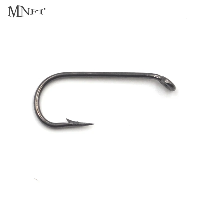 MNFT 50PCS 6 2X Dry Fly Hooks High Carbon Steel Fresh Water Fly