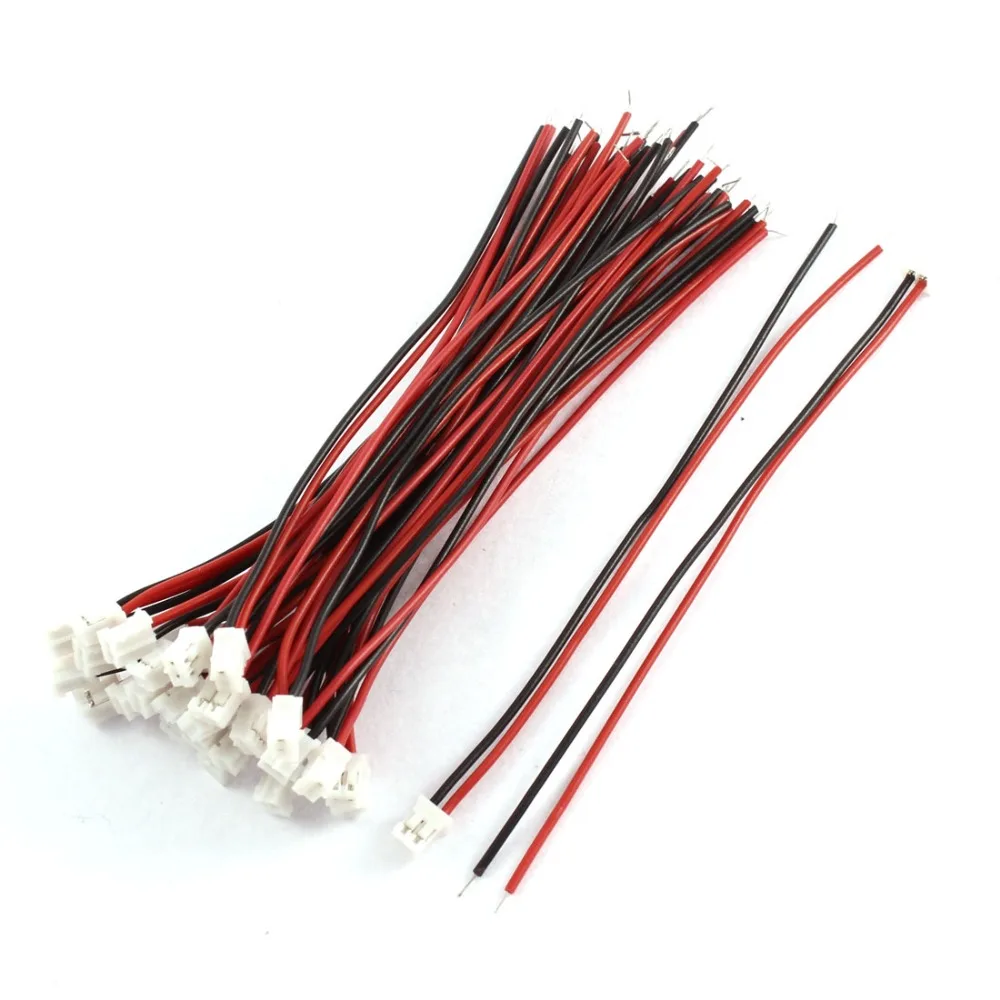 Goedkoop UXCELL 30 stks 2mm Enkele End 2 p Mannelijke JST XH Balans Connector Extension Wire Terminals Elektrische Apparatuur Levert