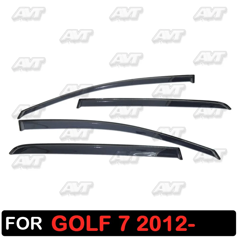 

Window deflectors for Volkswagen Golf 7 2012- 1 set-4 pcs car styling wind decoration guard vent visor rain guards cover