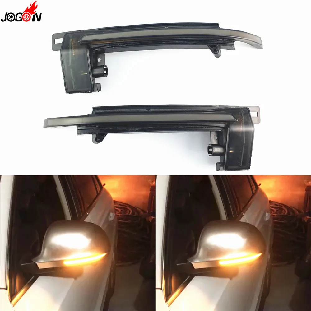 LED Side Mirror Indicator Blinker Light Dynamic Turn Signal For Audi A3