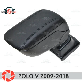 

For Volkswagen Polo 2009-2018 car armrest central console leather storage box ashtray accessories car styling
