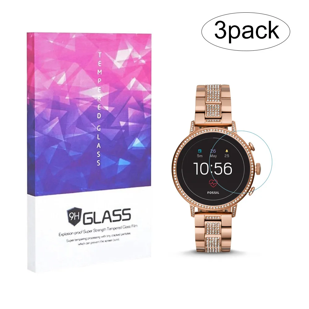 Защитная пленка для экрана Fossil Q Venture HR Gen 4 Watch 9H закаленное стекло 2.5D устойчивая к