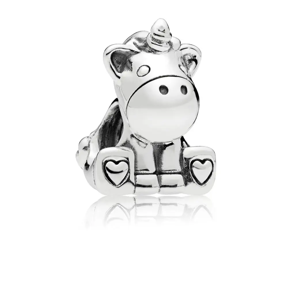 

Authentic 925 Sterling Silver BRUNO THE UNICORN CHARM Fit Original Pandora Bracelet Charms Bead for Jewelry Making