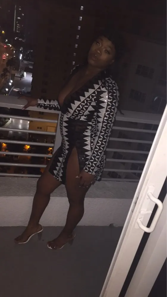 'Look Back at it' Side Split Mini Dress photo review