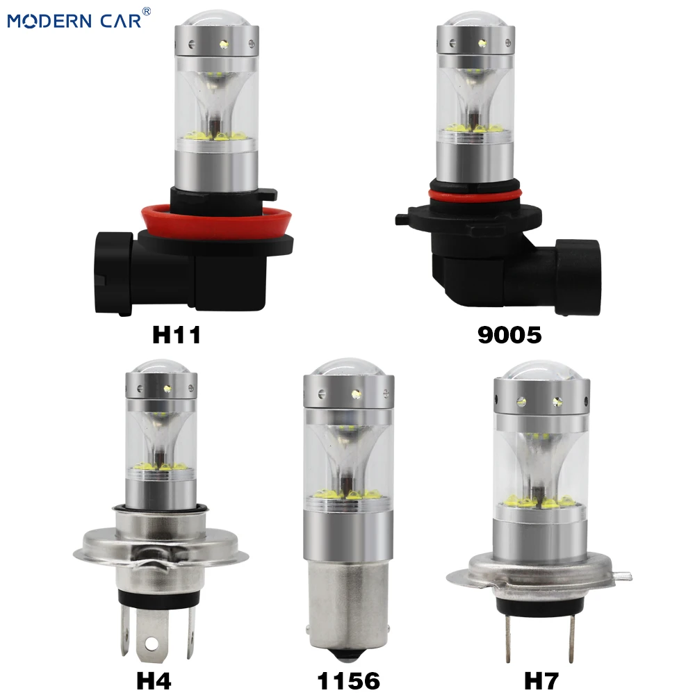 Современные Автомобильные светодиодные противотуманные фары h11 2828 12smd 6000k белые