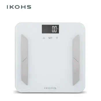 

IKOHS PRO WELLNESS Bathroom Scale LCD Display Functional and Easy to Use Reliable and Durable with High Security Tempered Glass