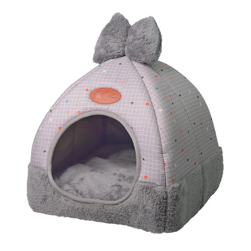 

Pet Dog Cat Bed Tent Triangle Soft Comfortable House 1 Pcs