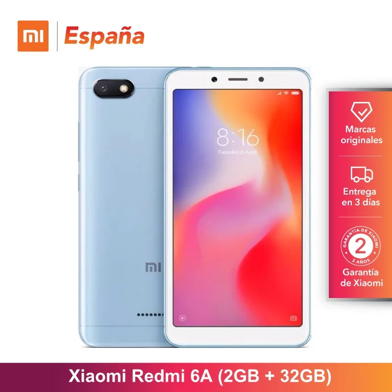 [Versión Global para España] Xiaomi Redmi 6A (Memoria interna de 32GB, RAM de 2GB Pantalla de 5,45 \