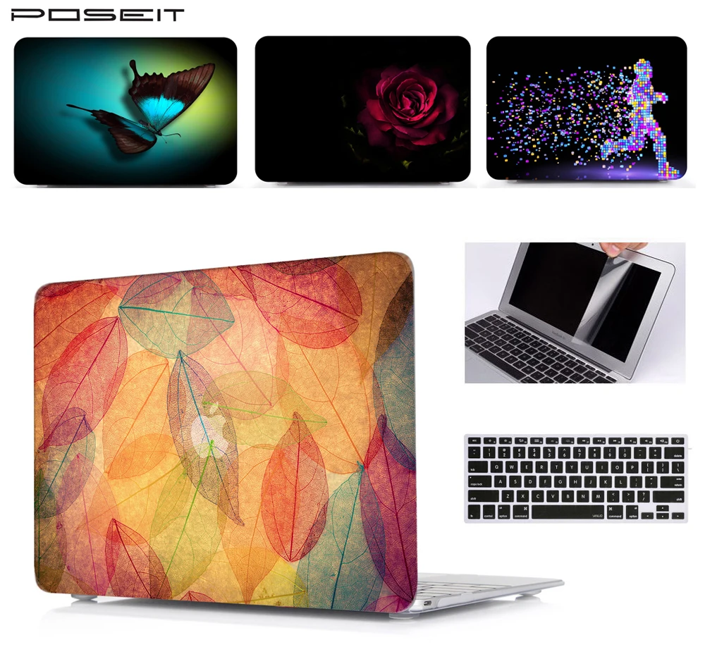

Printing Hard Case Shell Keyboard Cover Skin For Apple Macbook Pro 13 15 Air 11 13 inch Touch Bar Retina 12 inch Laptop Case
