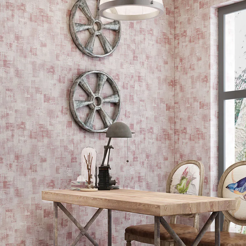 

Vintage Industrial Style Mottled Wallpaper Rolls Retro Coffee Shop Wall Decoration Wallpapers Non-woven Wall Paper Decor QZ045