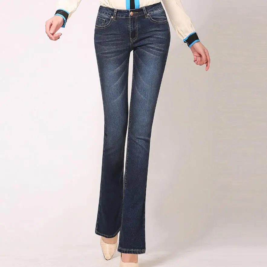 High Waist Flare Jeans Pants Plus Size Stretch Skinny Jeans Women Wide Leg Denim Boot Cuts 4Xl High Waist Flare Jeans Pants Plus Size Stretch Skinny Jeans Women Wide Leg Denim Boot Cuts 4Xl