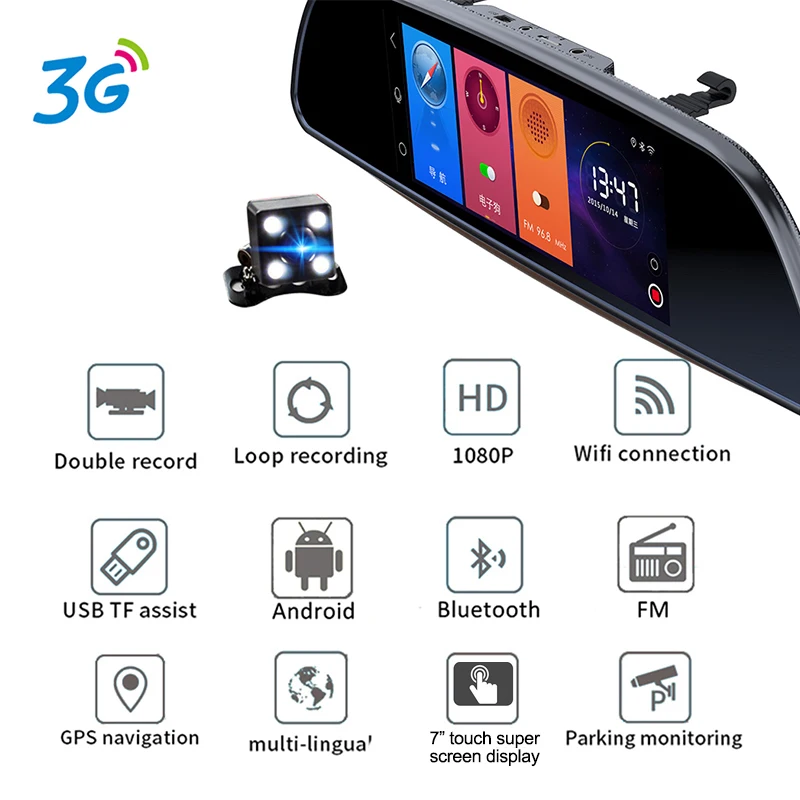 Видеорегистратор автомобильный XPX ZX857D Full HD 1080P Android|Видеорегистраторы| |