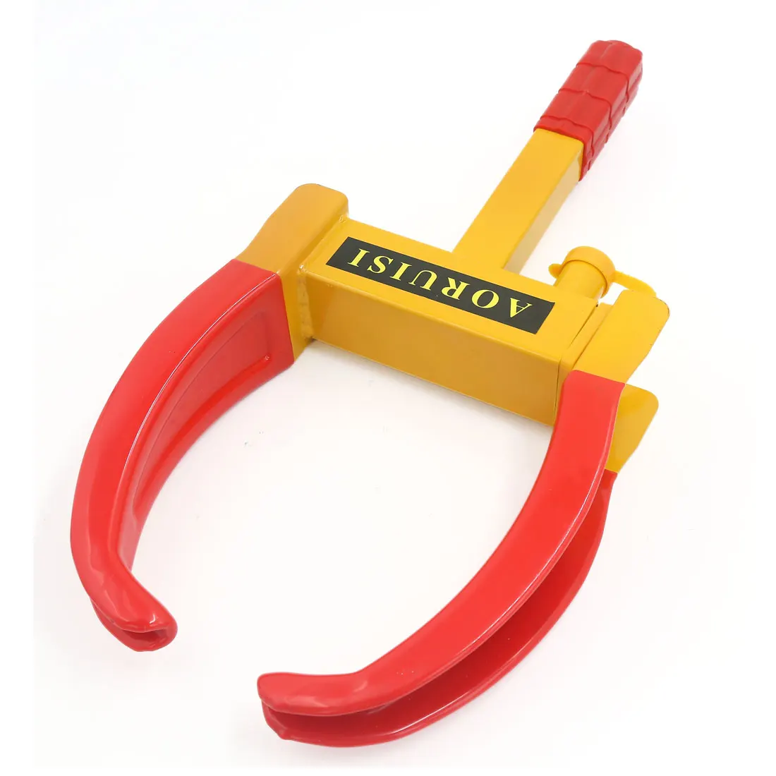 

X Autohaux Trailer Car Suv Atv Rv Wheel Tire Anti Theft Lock Clamp Parking Boot Tyre Claw Red Yellw