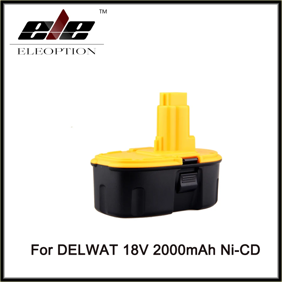 

Eleoption New 18V 2000mAh Ni-CD Replacement Power Tool Battery for Dewalt DC9096 DW9095 DW9096 DW9098 Battrey