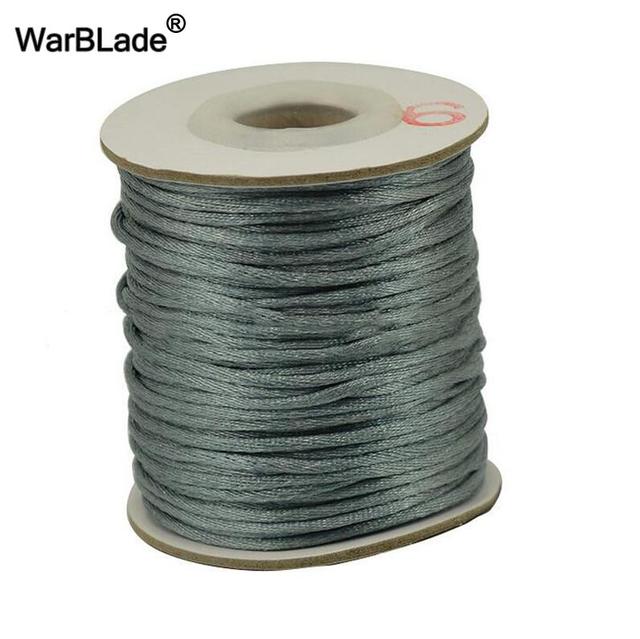 1.5mm 2mm 2.5mm Cotton Cord Nylon Thread Cord Chinese Knot Plastic String DIY Rope Bead Bracelet Necklace Jewelry Making