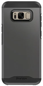 SHIELDON горная серия чехол для Galaxy S8, тонкая посадка амортизация 2 в 1 Двухслойный дизайн ударопрочный защитный чехол - Цвет: Gunmetal