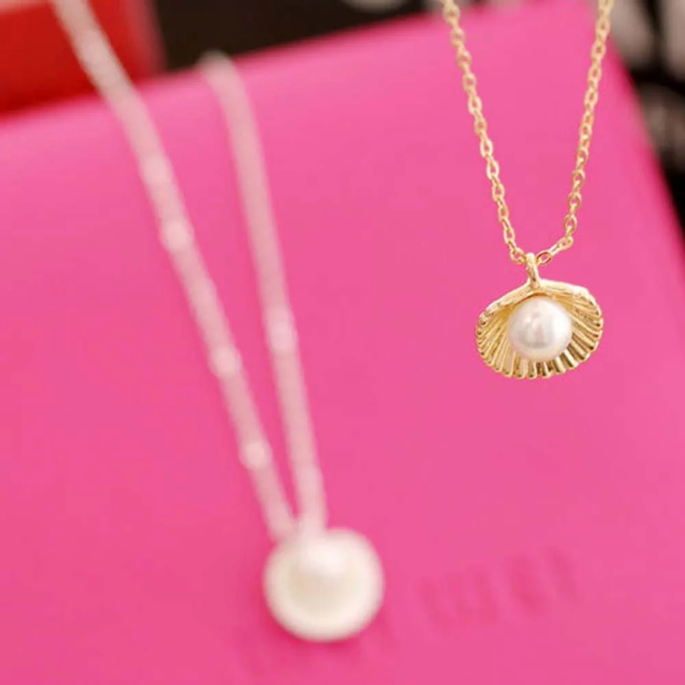 2017 модное простое темпераментное жемчужное ожерелье с кулоном|shell pendant|f pendantf pendant