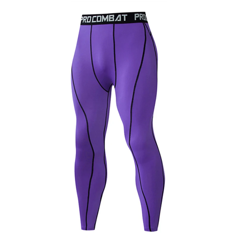 purple compression pants mens