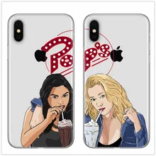 TV americana serie Riverdale Betty y Veronica amistad contraportada del teléfono casos para el iPhone 6 6s 7 8 plus SE X XR XS Max caso