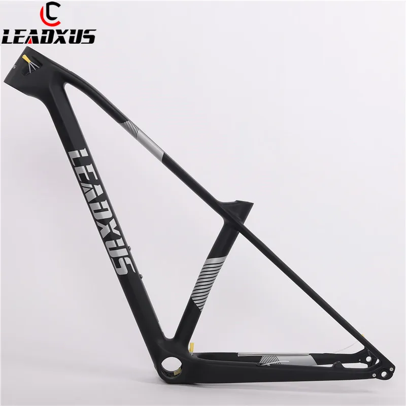 Discount LEADXUS 29er Super Light Carbon Fiber MTB Bike Frame Quick Release/Thru Axle Exchange 29 Inch Mountain Bicycle Carbon Frame 1