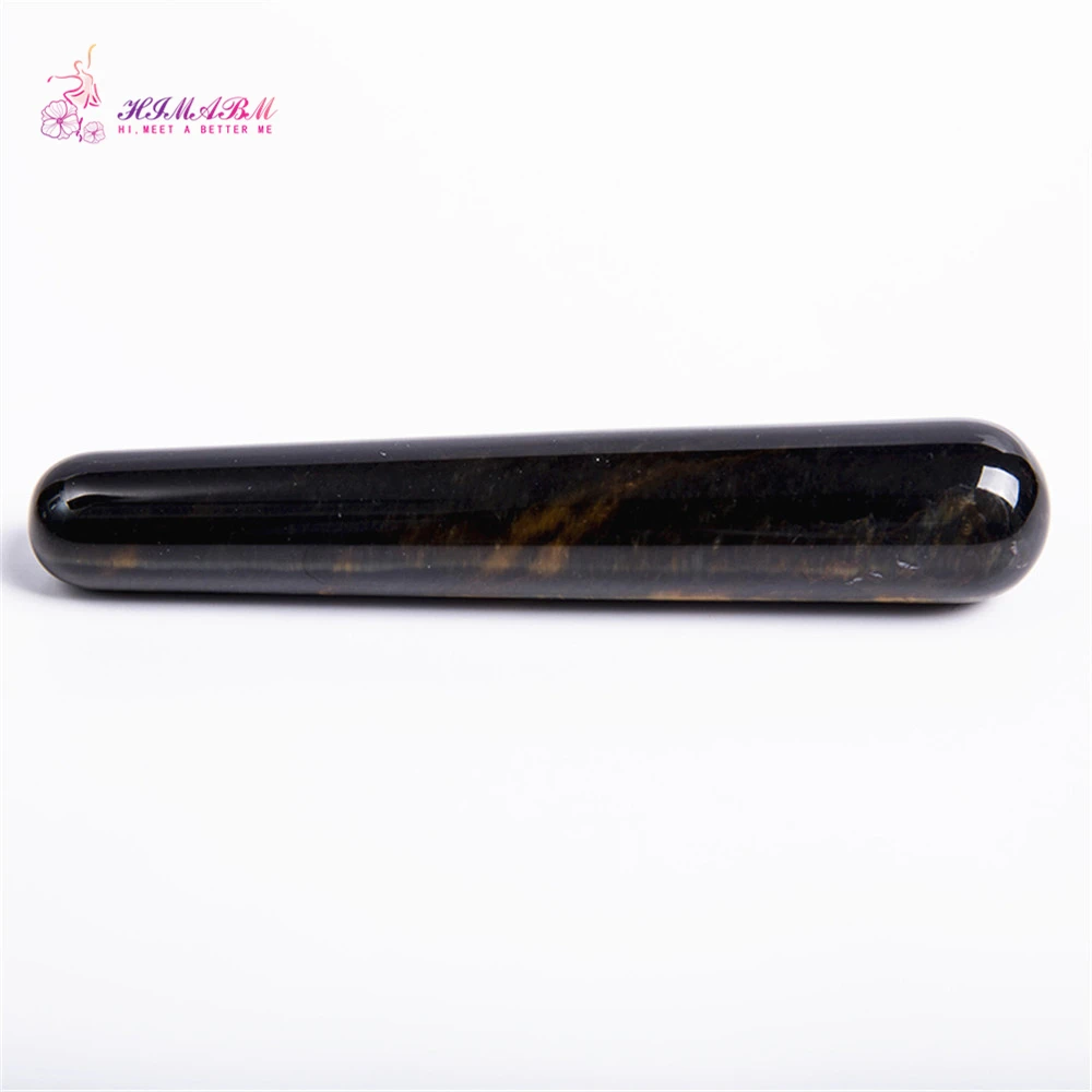 HIMABM Blue Tiger Eye Wand Reflexology Massage Crystal Energy Healing HIMABM Blue Tiger Eye Wand Reflexology Massage Crystal Energy Healing