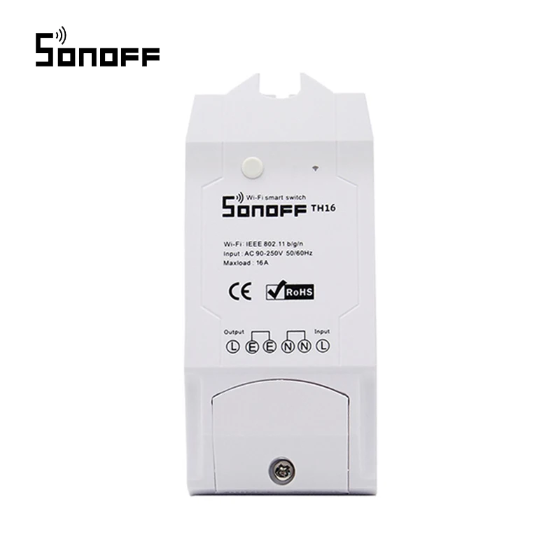 Sonoff TH16 Smart переключатель Wi-Fi тесты Мониторинга Температура Влажность дистанционное управление Smart комплект для автоматизации дома